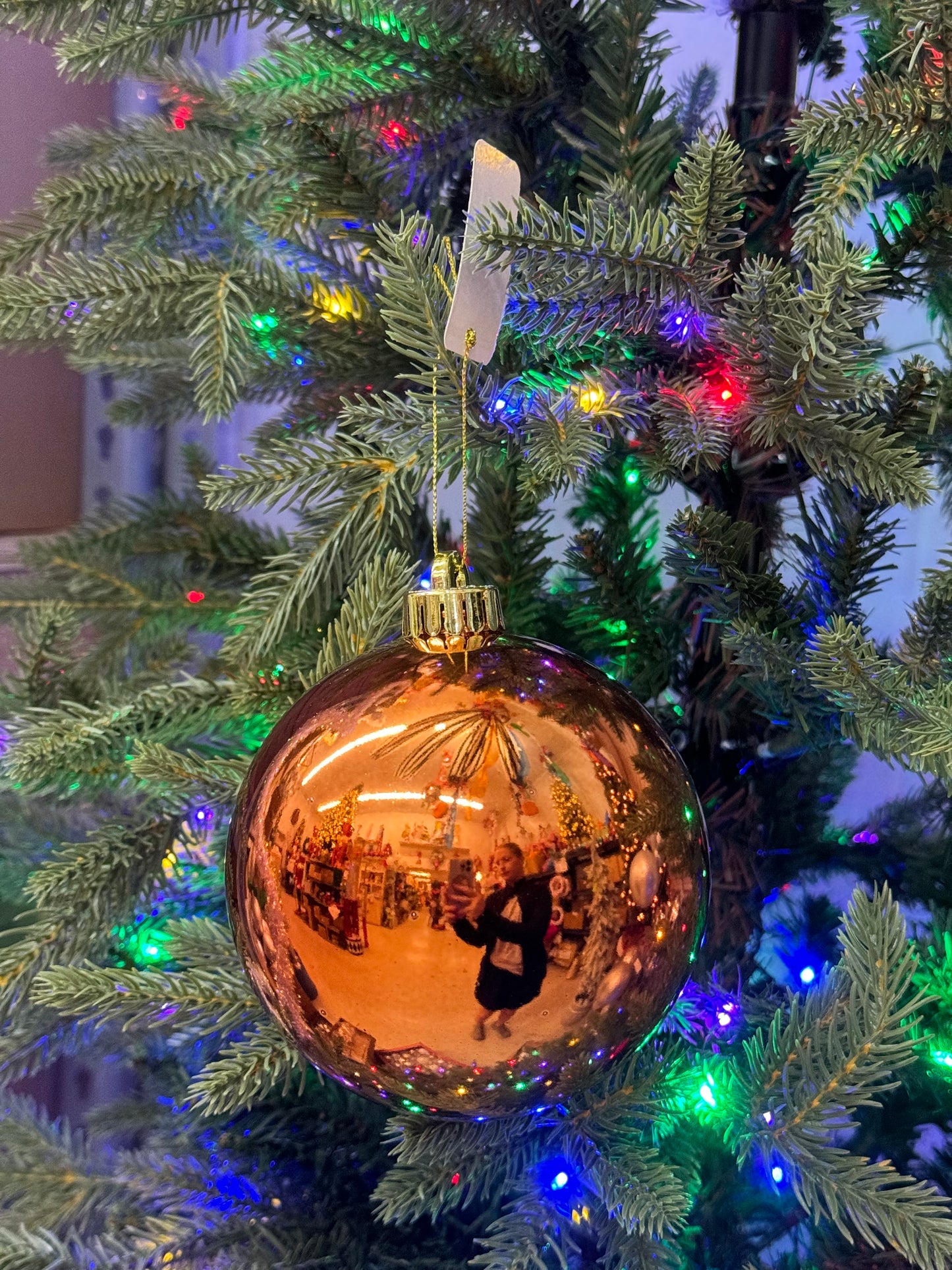 5 Inch Shiny Chestnut Smooth Ornament Ball