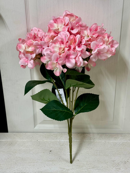 20.5 Inch Pink Hydrangea Bush