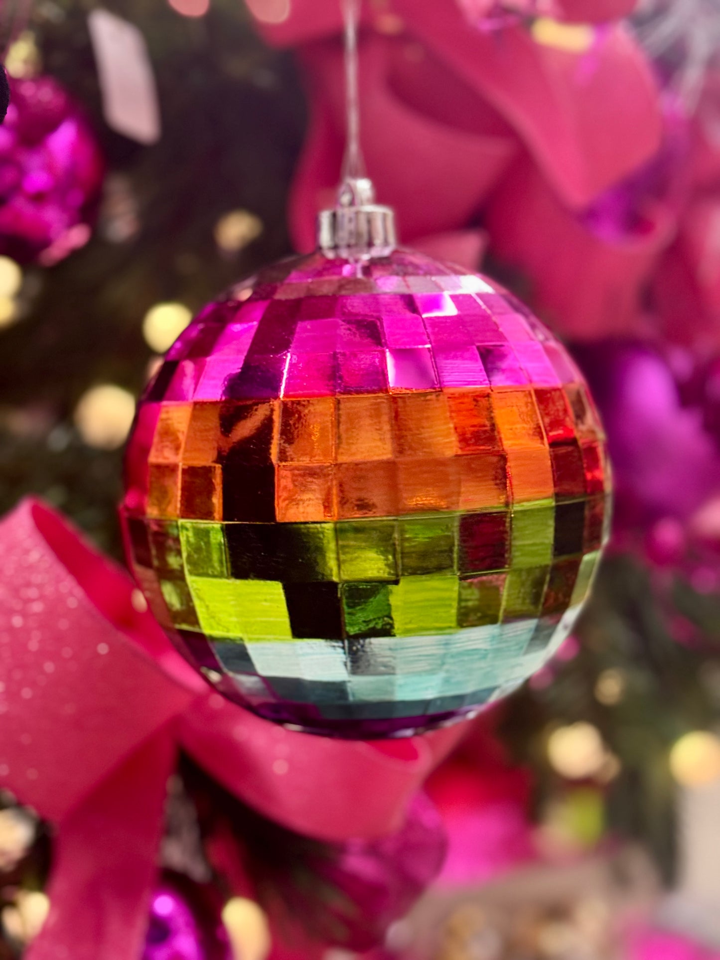 6 Inch Colorful Disco Ball Ornament