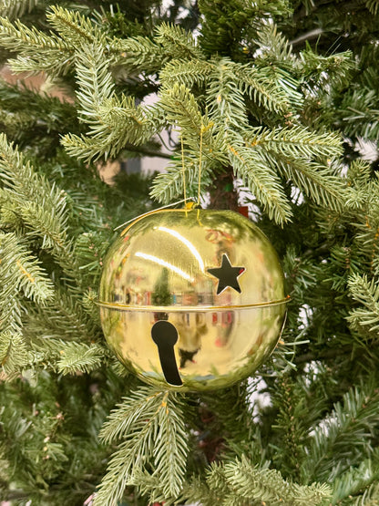 5 Inch Gold Jingle Bell Ornament