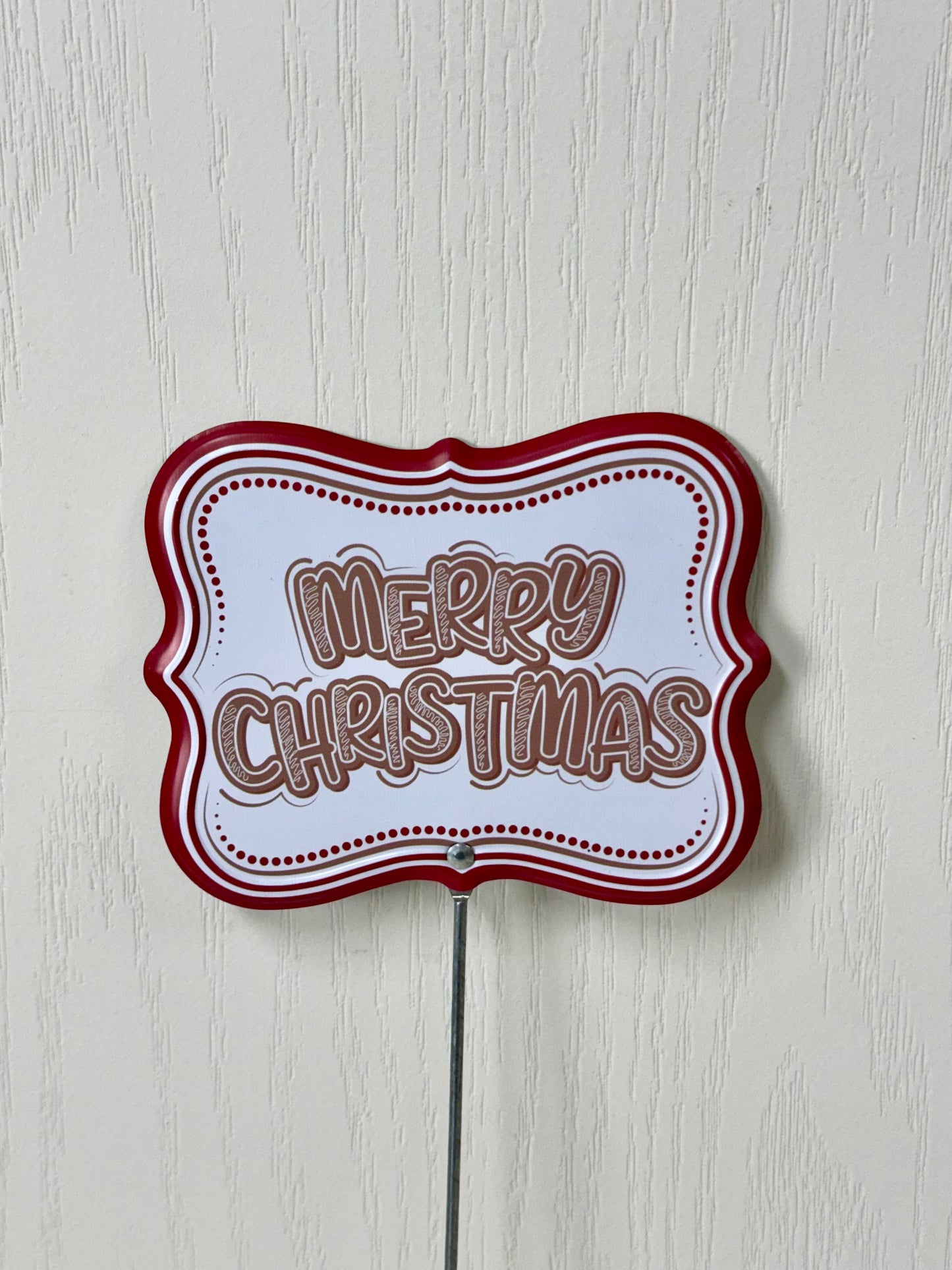 16 Inch Gingerbread Sign Pick