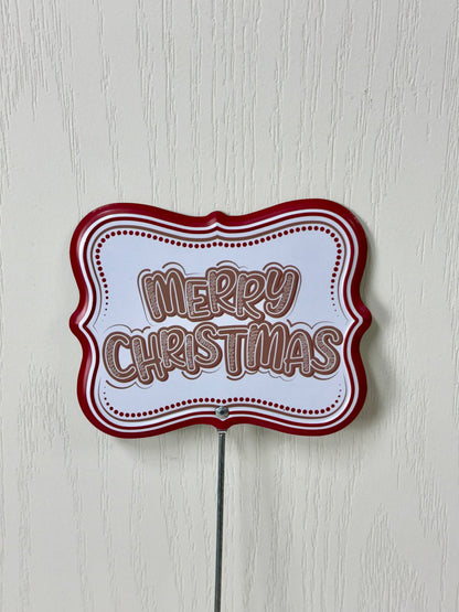 16 Inch Gingerbread Sign Pick