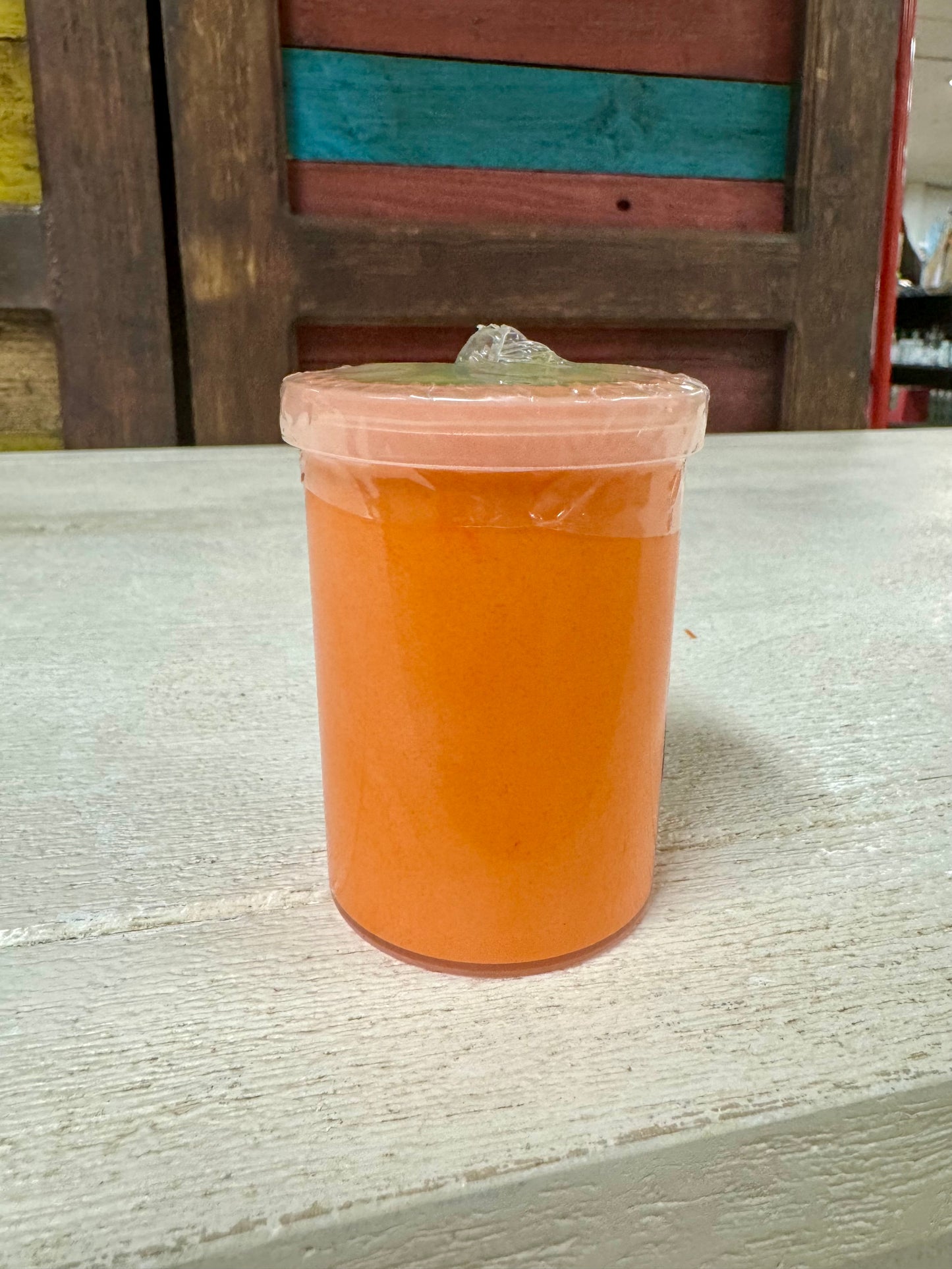 Orange Jar Of Dough