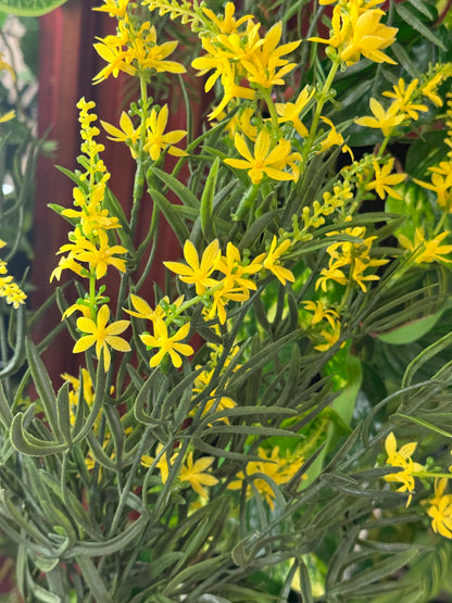 19 Inch Yellow And Green Spike Flower Bush