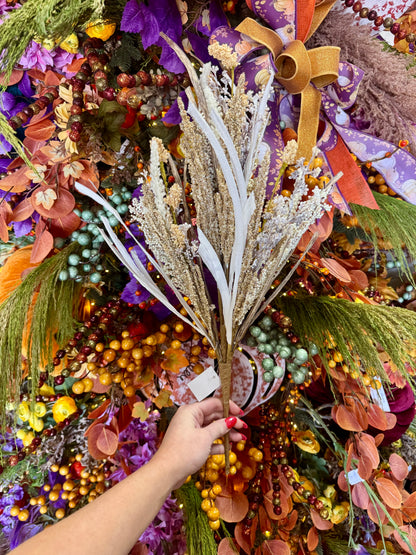 22 Inch Fall Berry And Pampas Bush
