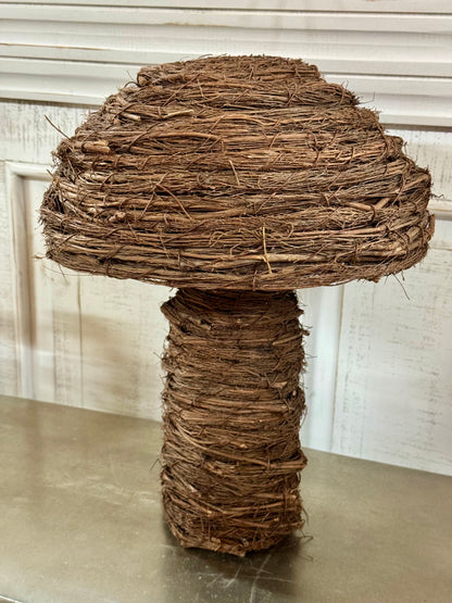 16 Inch Brown Grapevine Twig Mushroom