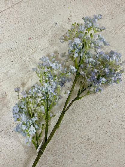 24 Inch Blue Baby's Breath Spray