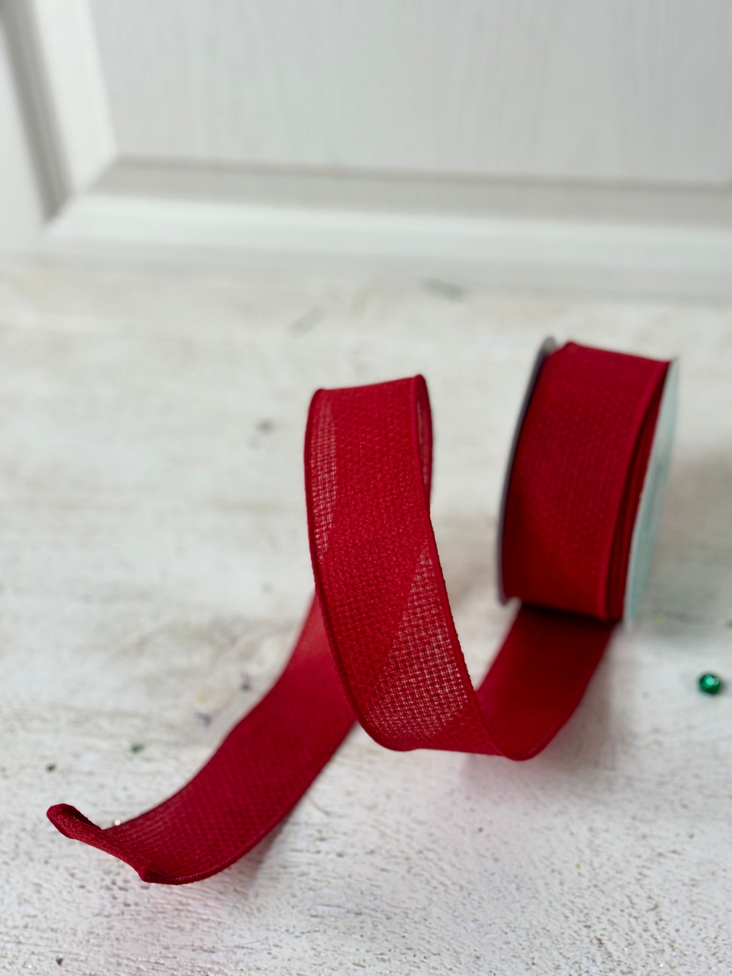 1.5 Inch By 10 Yard Bright Red Royal Burlap Ribbon