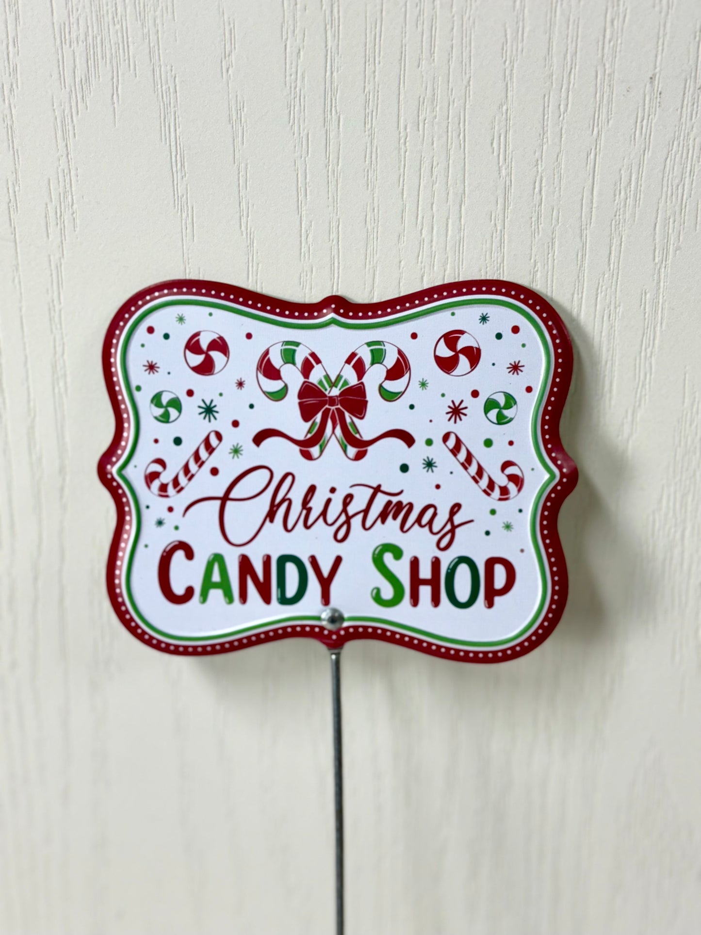 16 Inch Christmas Candy Sign Pick Three Styles