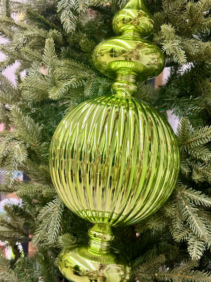 25.5 Inch Shiny Spearmint Finial Ornament