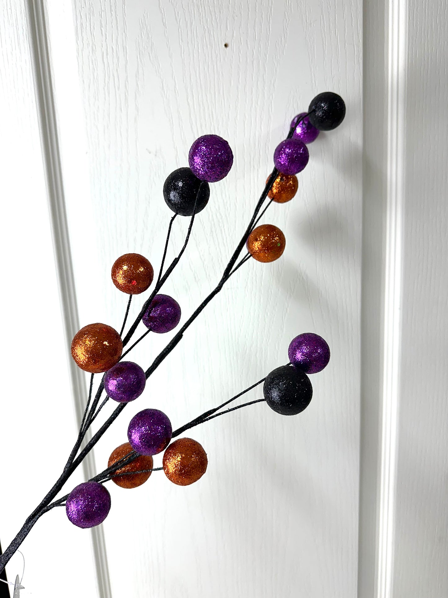 33 Inch Black Purple Orange Ball Spray