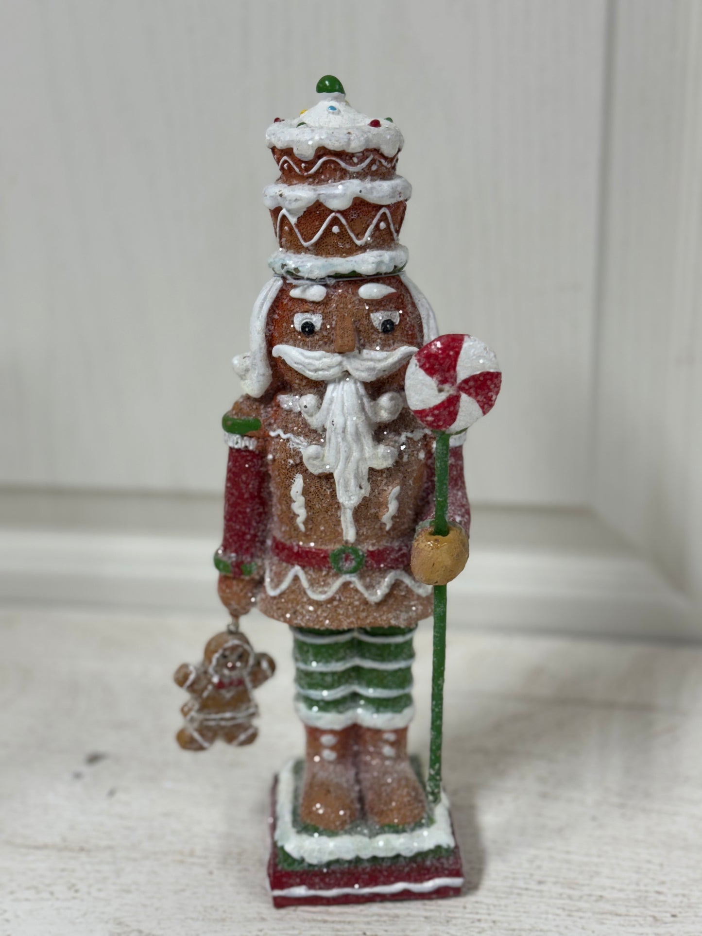 10 Inch Candy Gingerbread Resin Nutcracker Two Styles