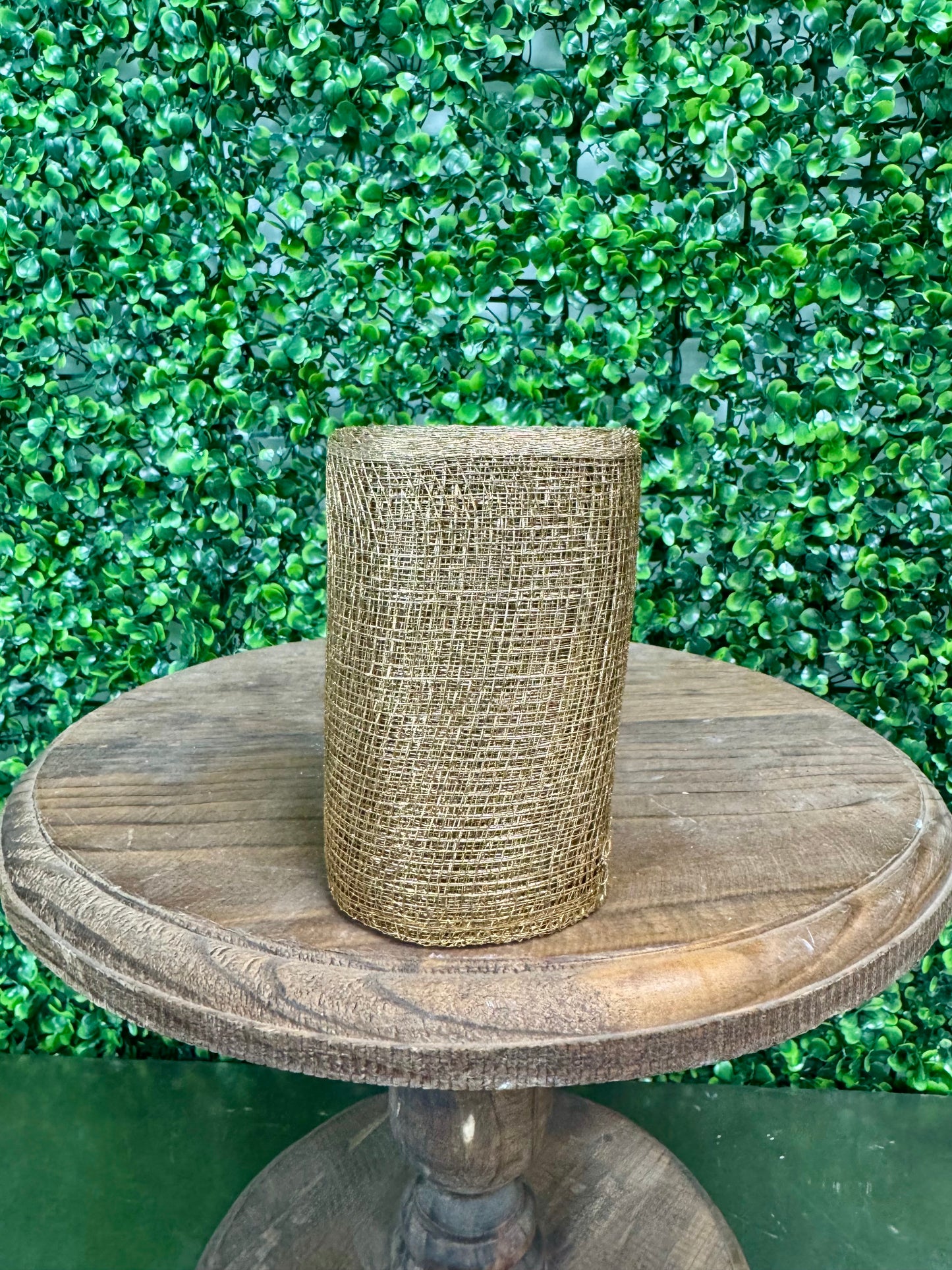 4 Inch By 10 Yards Gold Designer Netting