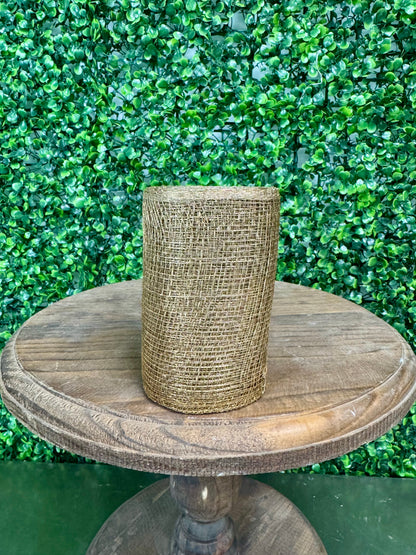 4 Inch By 10 Yards Gold Designer Netting