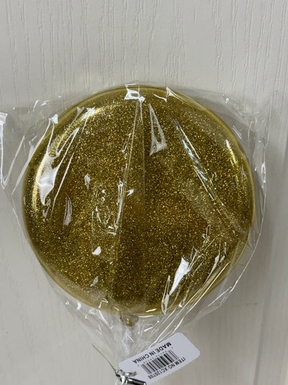 6 Inch Gold Glitter Lollipop With Stick