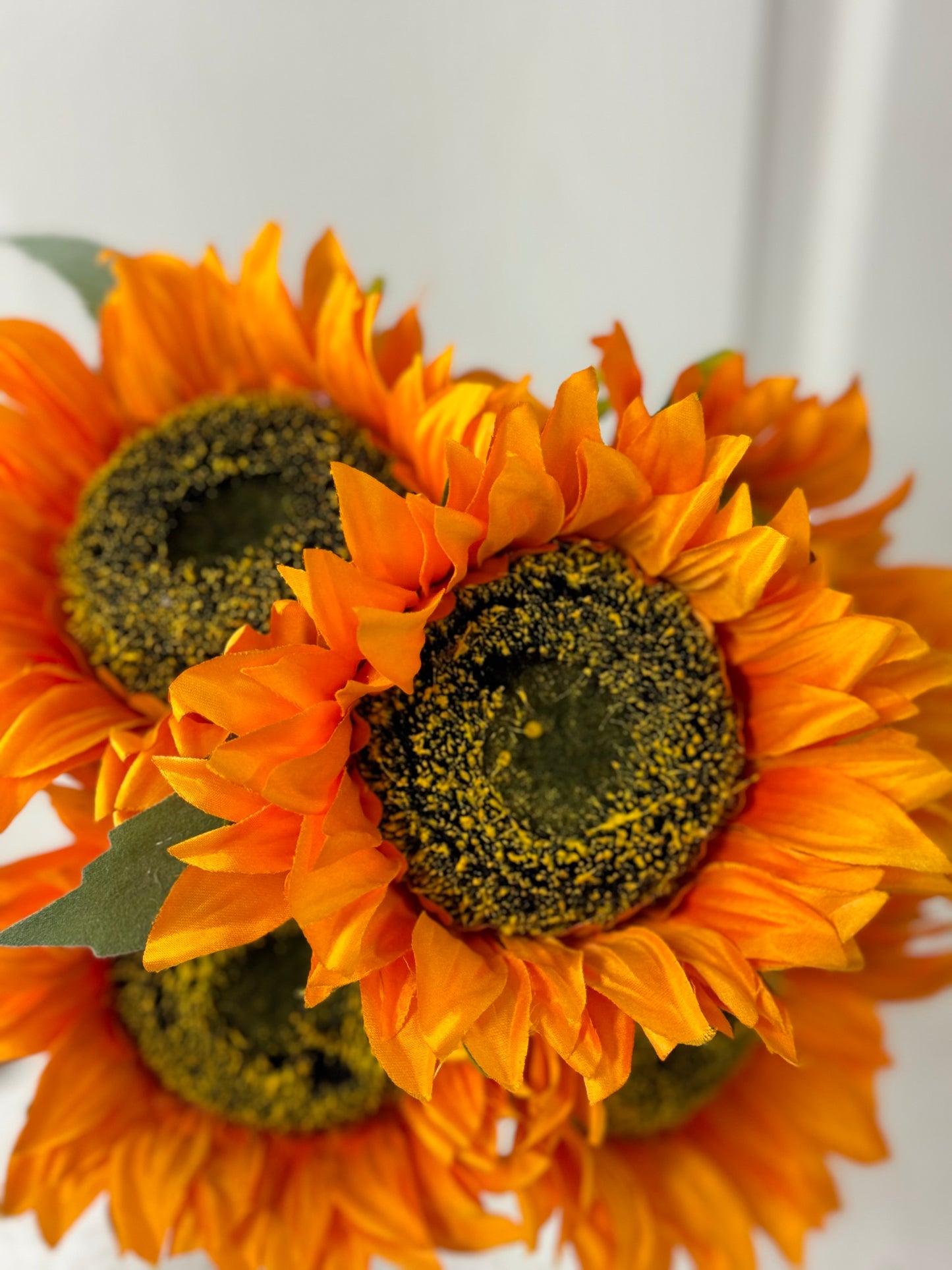 20 Inch Orange Sunflower Floral Bush