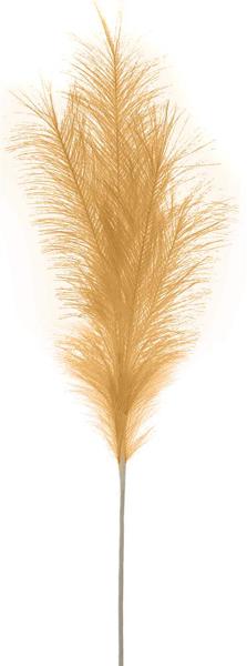 32.75 Inch Wheat Fabric Plume Grass Spray