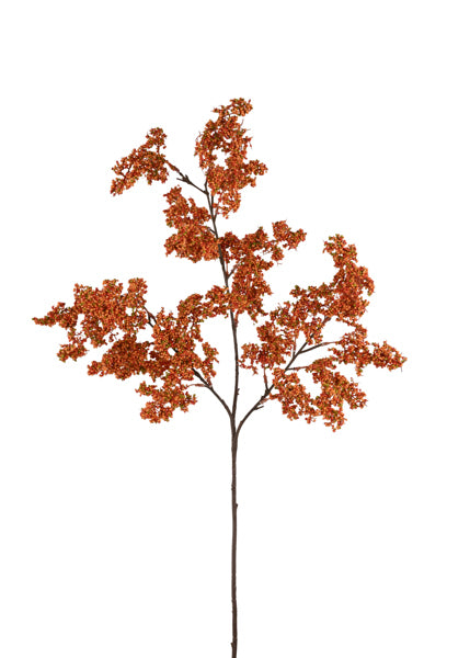 36 Inch Mini Styrofoam Orange Yellow And Green Amaranthus Spray