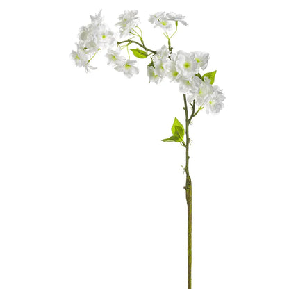 31 Inch White Cherry Blossom Spray
