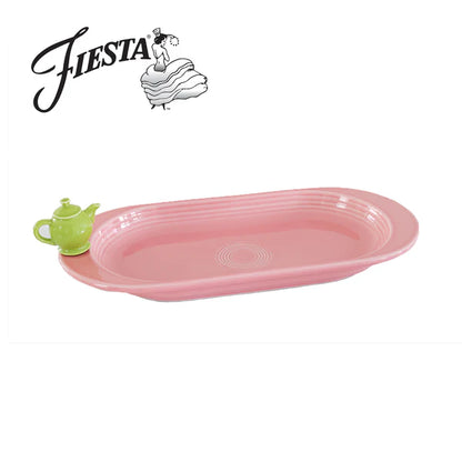 Nora Fleming Fiesta Bread Tray With Teapot Mini