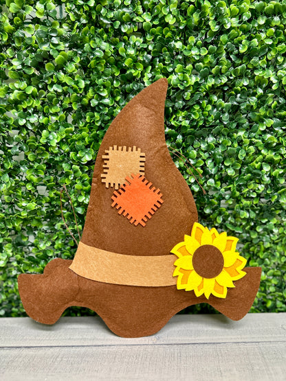 14 Inch Felt Scarecrow Hat
