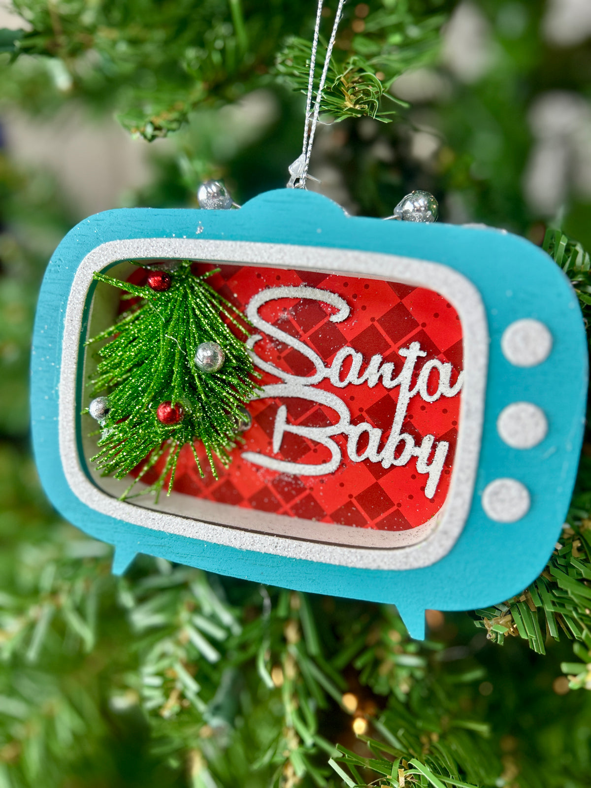 5.5 Inch Retro TV Ornament Two Styles