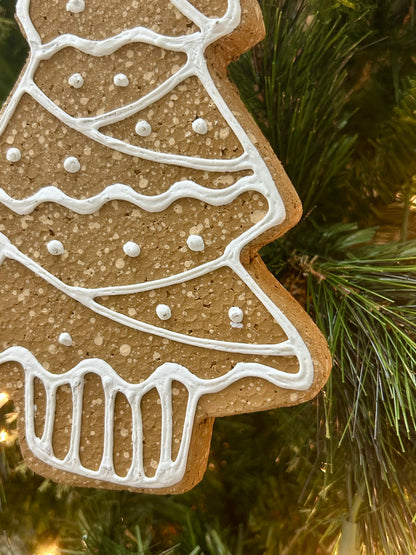 8 Inch Jumbo Gingerbread Ornament Three Styles