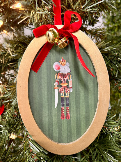 The Nutcracker Round Picture Frame Ornaments Four Assorted