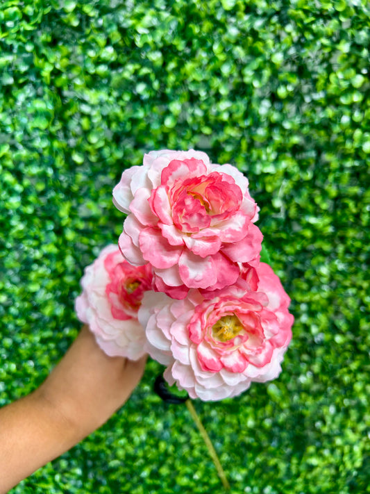 25 Inch Pink And Fuchsia French Marigold Spray