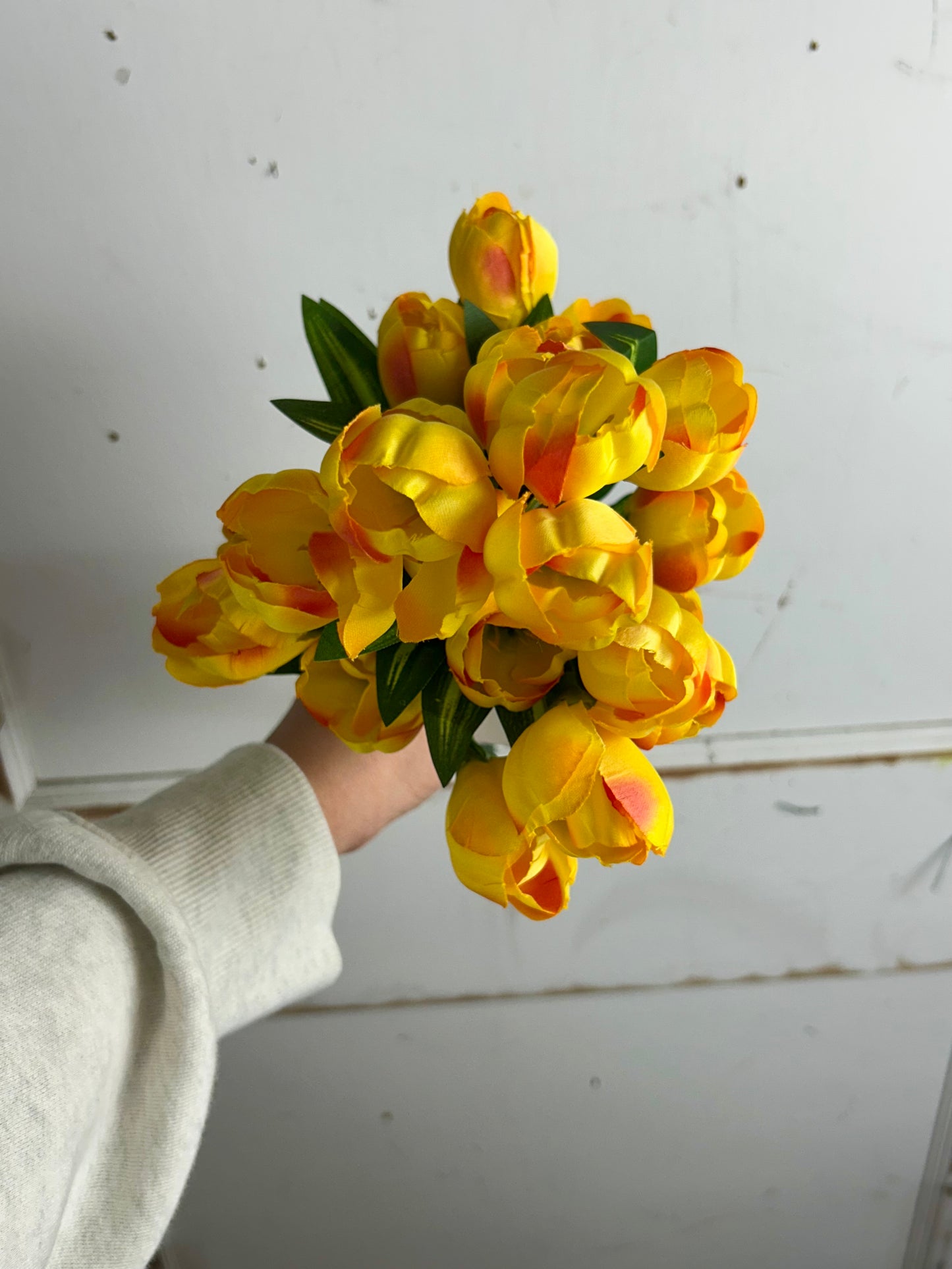 18.5 Inch Yellow Crocus Bush