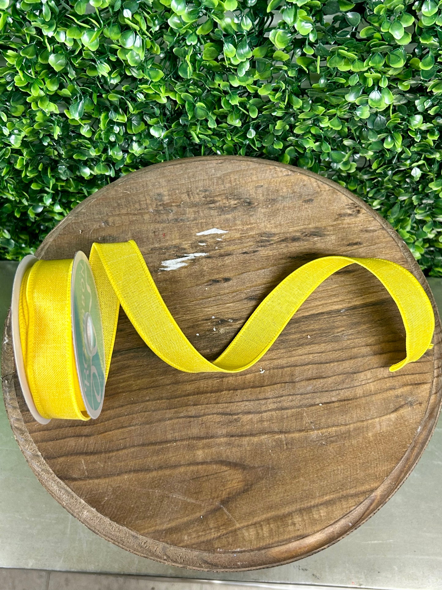 7/8 Inch Sun Yellow Royal Burlap Ribbon