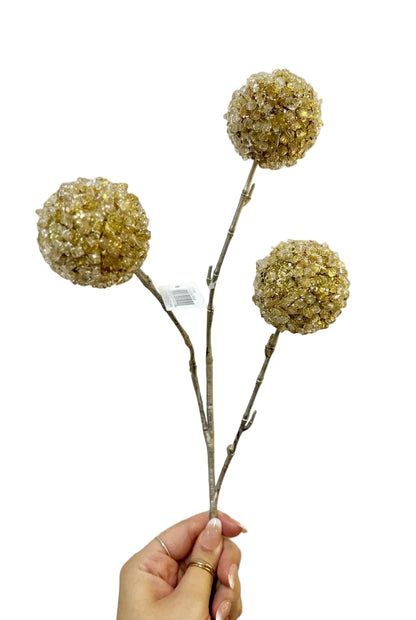 26 Inch Gold Ice Ball Spray