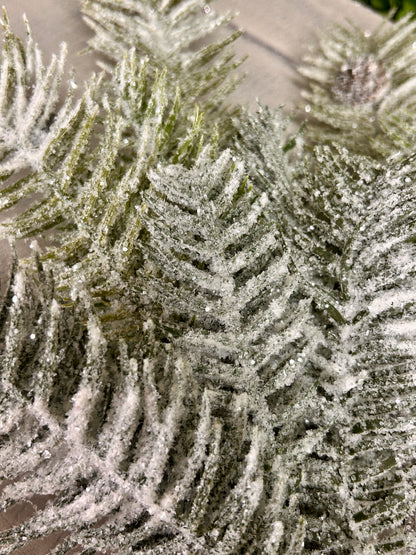 17 Inch Frosted Pine Pick
