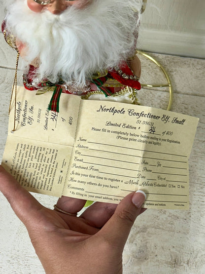 Mark Roberts Small 14 Inch Northpole Confectioner Elf