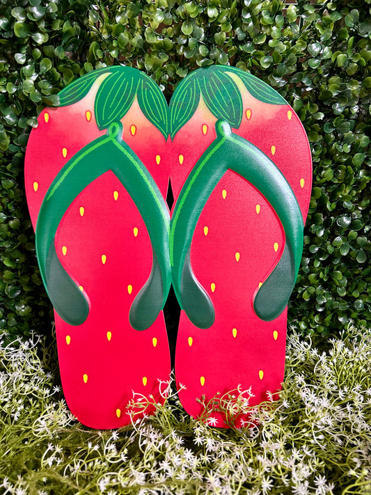 12.75 Inch Metal Flip Flops Sign