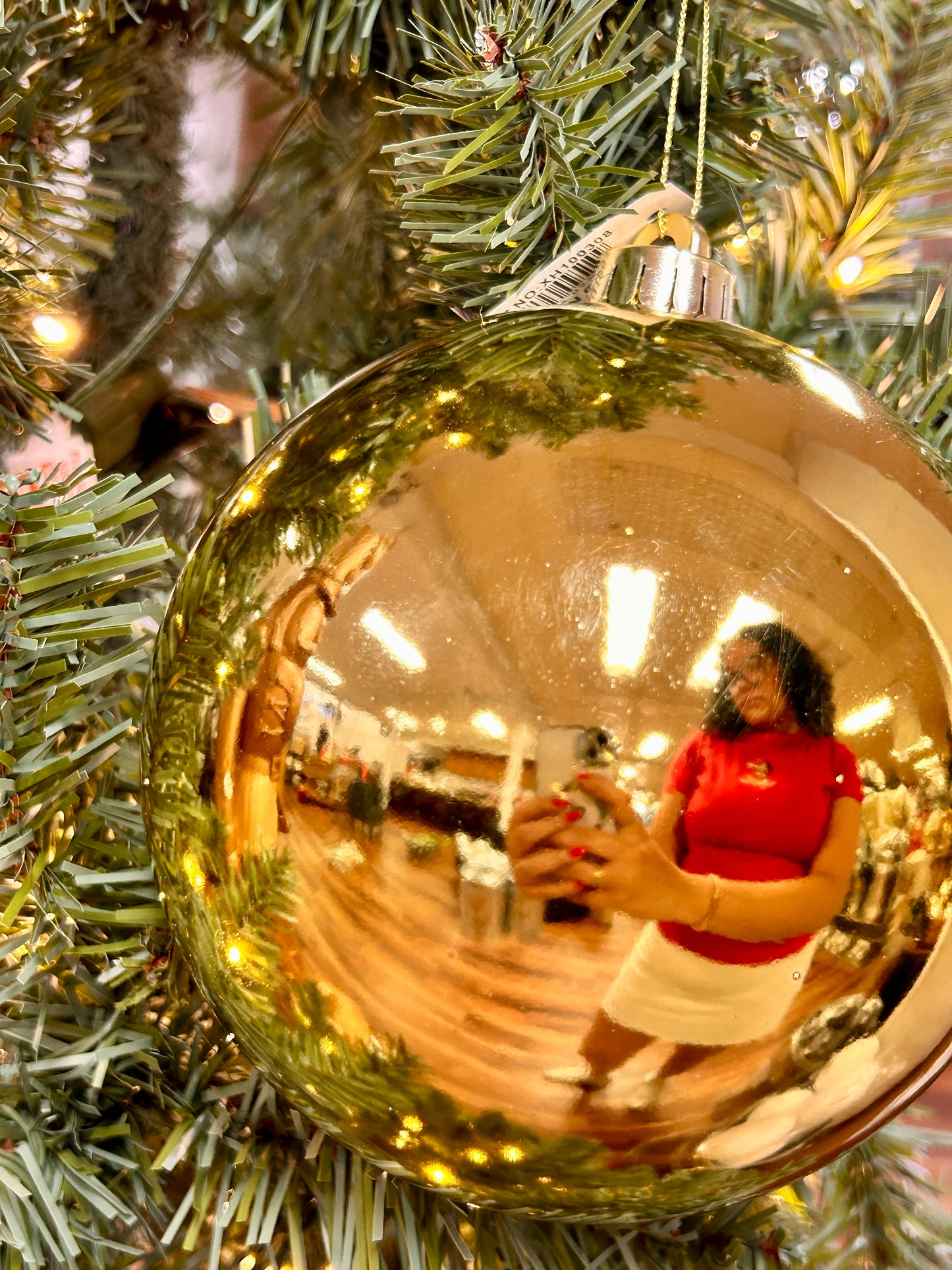 6 Inch Shiny Gold Smooth Ball Ornament