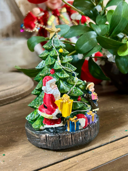 4.92 Inch Battery Operated Lighted Holiday Tree Three Styles