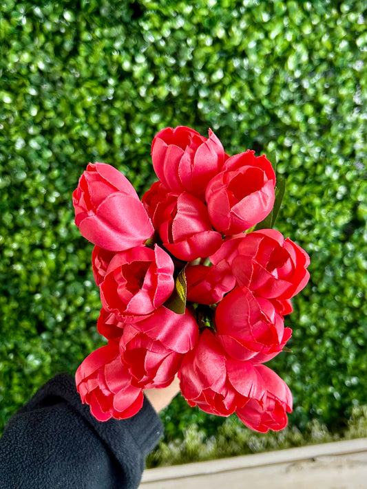 18.5 Inch Coral Crocus Bush