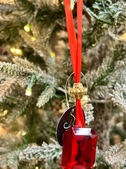 11 Inch Red Acrylic Jewel Hanging Ornament