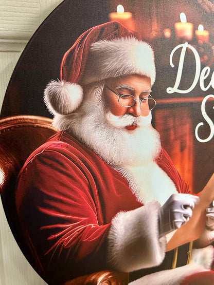 12 Inch By 10 Yard Dear Santa Metal Sign