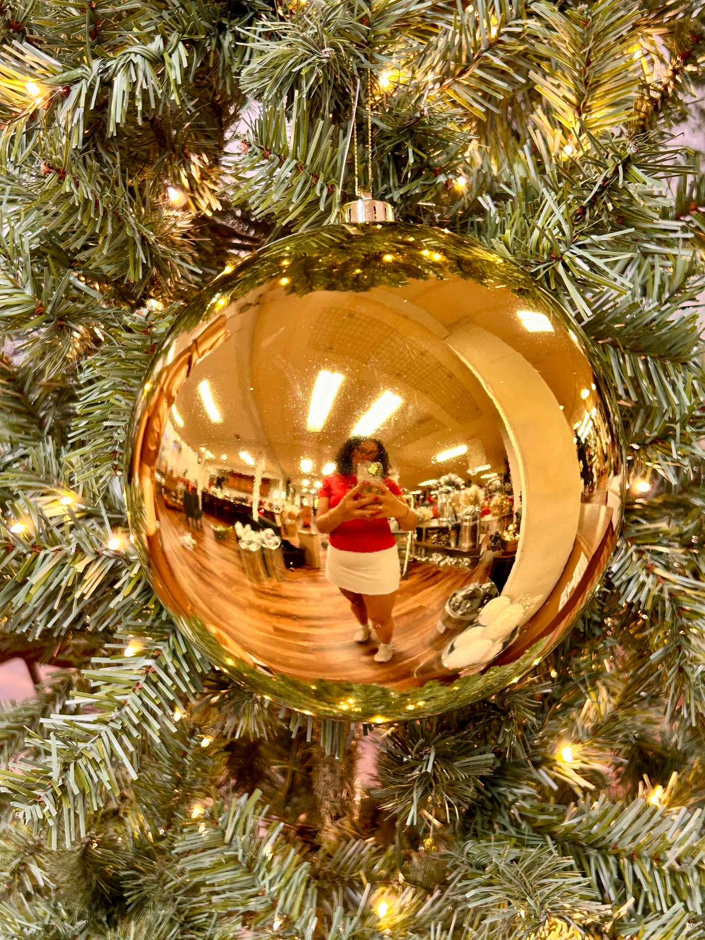 8 Inch Shiny Gold Smooth Ball Ornament