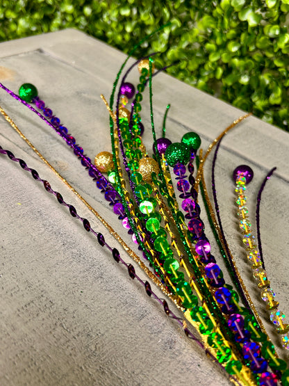 26 Inch Mardi Gras Laser Sequin Glitter Ball Spray
