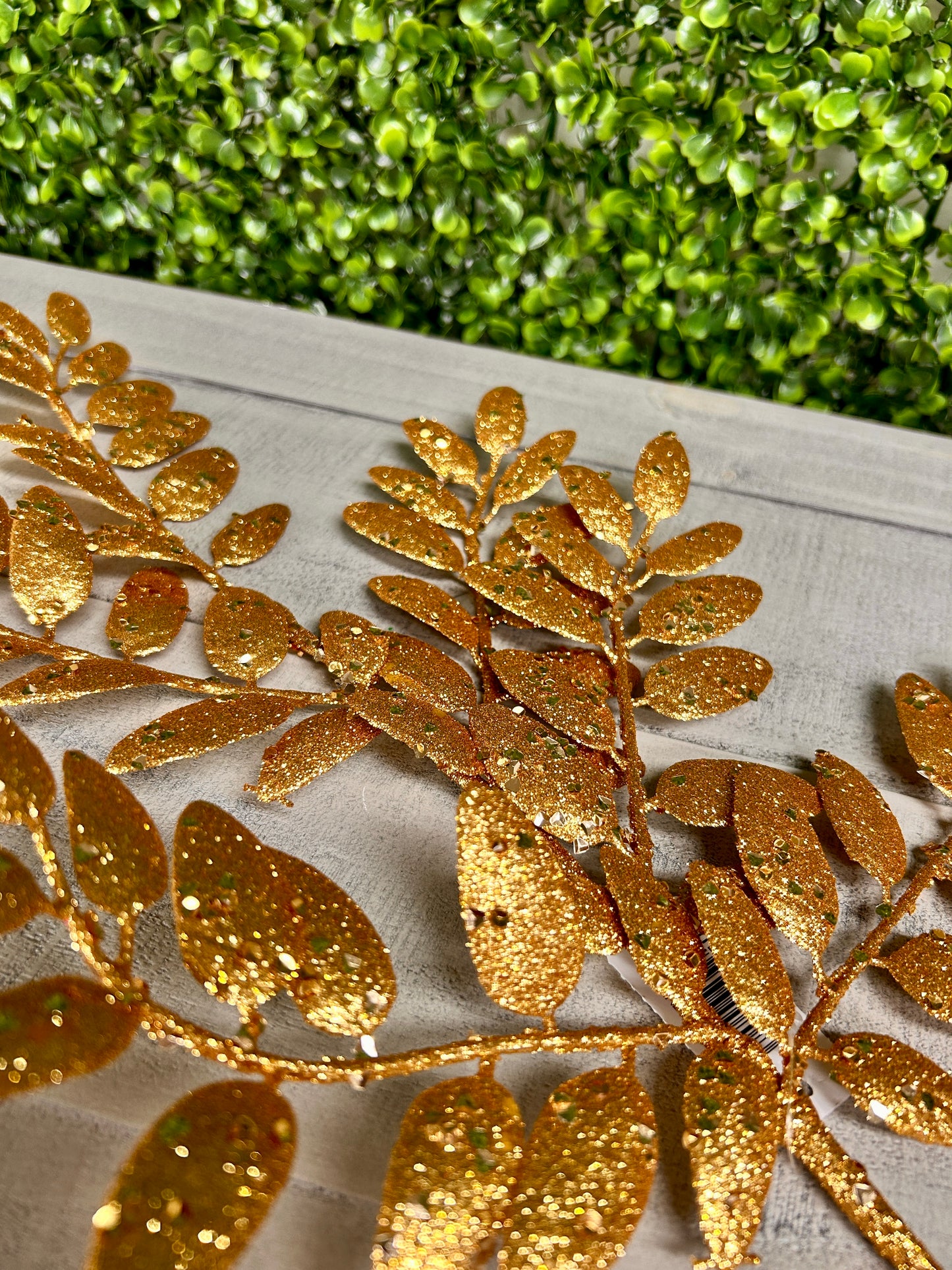 21 Inch Gold Glitter Honey Locust Spray