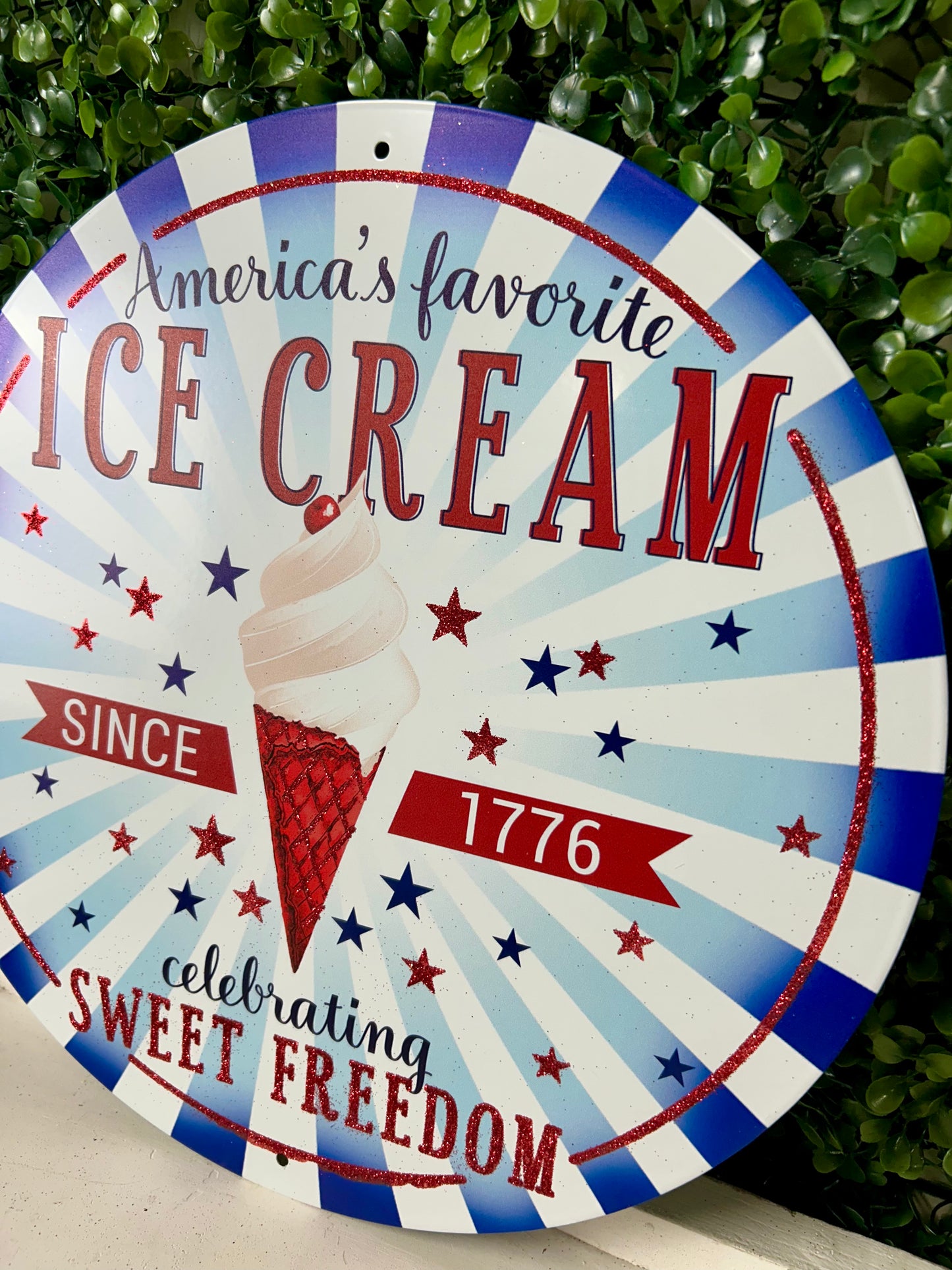 12 Inch America's Ice Cream Metal Sign