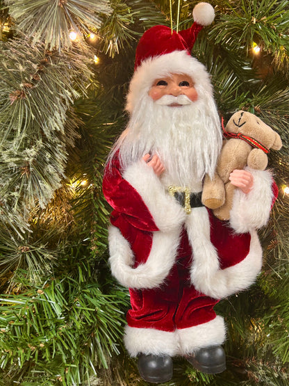 12 Inch Old St. Nick With Bear Ornament