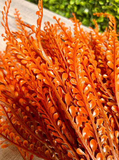 16 Inch Caramel Brown Bead Grass Bush