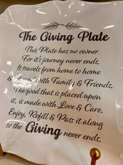 11.5 Inch Giving Plate Square Platter
