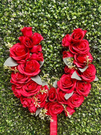 Horseshoe With Roses On A Stick