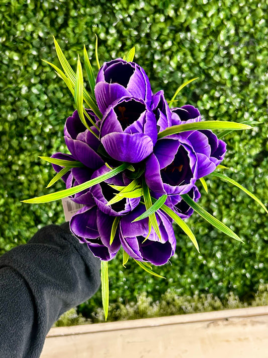 19 Inch Purple Tulip Bush
