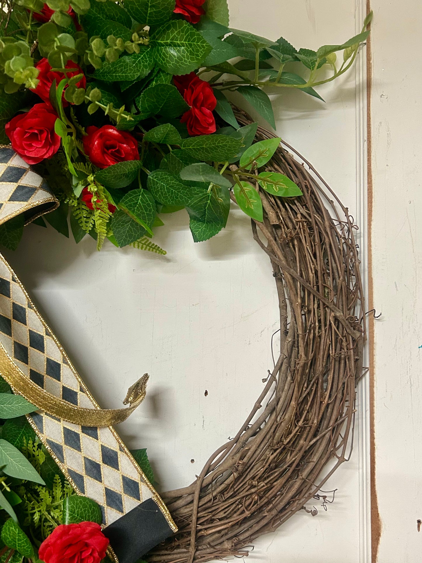 Rose And Greenery Wreath Created By Misty With Little Luxuries